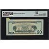 Image 2 : 2004 $20 Federal Reserve Fold Over Error Note Fr.2089-D PMG Gem Uncirculated 66EPQ