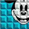 Image 2 : Tennessee Loveless "Aqua 8-Bit Mickey" Limited Edition Giclee on Canvas