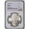 Image 1 : 1891-S $1 Morgan Silver Dollar Coin NGC MS62