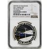 Image 1 : 2011 Liberia $5 History of Railroads The Blue Train Silver Coin NGC PF69 Ultra Cameo