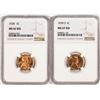 Image 1 : Lot of 1939 & 1939-S Lincoln Wheat Cent Coins NGC MS67RD