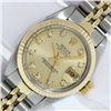 Image 2 : Rolex Ladies Two Tone Factory Champagne Diamond Datejust Wristwatch