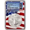 Image 1 : 2021(S) Type 1 $1 American Silver Eagle Coin NGC MS70 ER San Francisco Flag Core