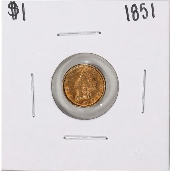 1851 $1 Liberty Head Gold Dollar Coin