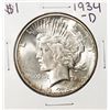 Image 1 : 1934-D $1 Peace Silver Dollar Coin