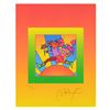 Image 2 : Peter Max "Flower Jumper Over Sunrise on Blends II" Limited Edition Lithograph