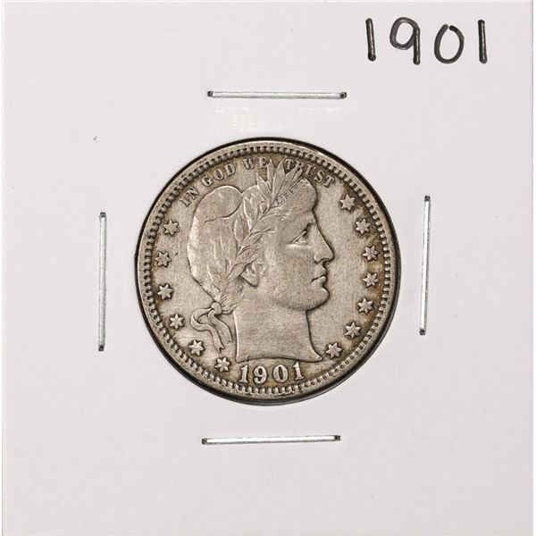 1901 Barber Quarter Coin