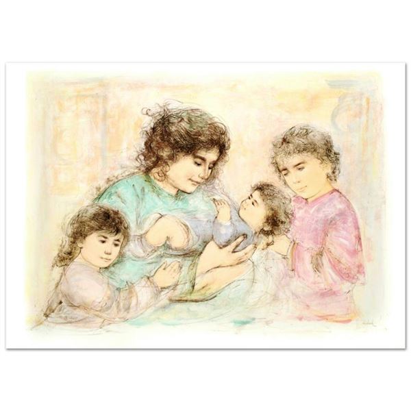 Edna Hibel (1917-2014)  Marilyn and Children  Limited Edition Lithograph on Paper