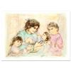 Image 1 : Edna Hibel (1917-2014) "Marilyn and Children" Limited Edition Lithograph on Paper