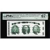 Image 1 : Circa 1970's Washington Center Giori Test Note PMG Superb Gem Uncirculated 67EPQ