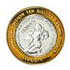 Image 1 : .999 Silver Aladdin Resort Casino Las Vegas, NV $10 Limited Edition Gaming Token