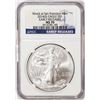 Image 1 : 2014(S) $ American Silver Eagle Coin NGC MS70 Early Releases San Francisco