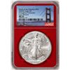 Image 1 : 2020(S) $1 American Silver Eagle Coin NGC MS70 Early Releases San Francisco Red Core