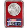 Image 2 : 2018 $1 American Silver Eagle Coin NGC MS70 First Day of Issue Red Core