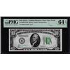 Image 1 : 1934A $10 Federal Reserve Note New York Fr.2006-B PMG Choice Uncirculated 64EPQ