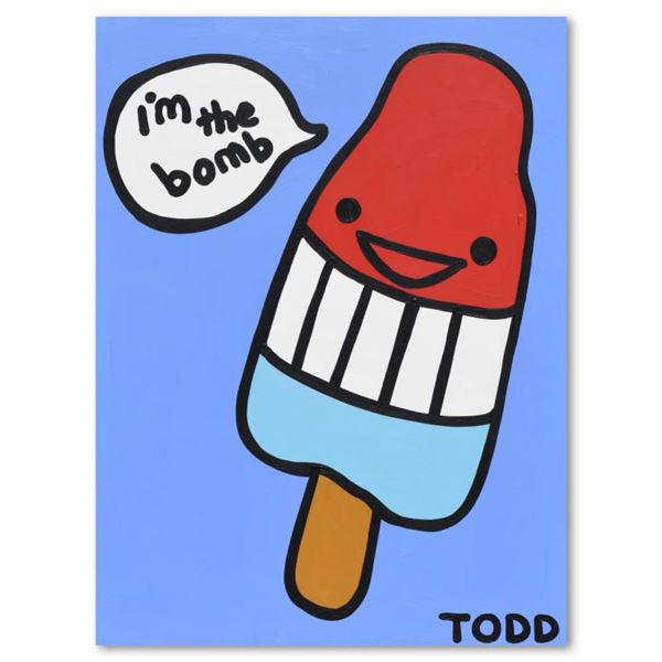 Todd Goldman "I'm the Bomb" Original Acrylic on Canvas