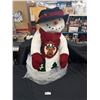 Image 1 : Large Decorative Stuffed Snowman "Friends Make The Season Bright" Approx. 33" Tall. NO SHIPPING