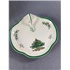 Image 2 : NEW SPODE England Serving Bowl & Handled Dish - "Christmas Tree"