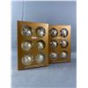 Image 1 : 2 Boxes Of 2003 Martha Stewart Glass Tree Ornaments - Made In Romania