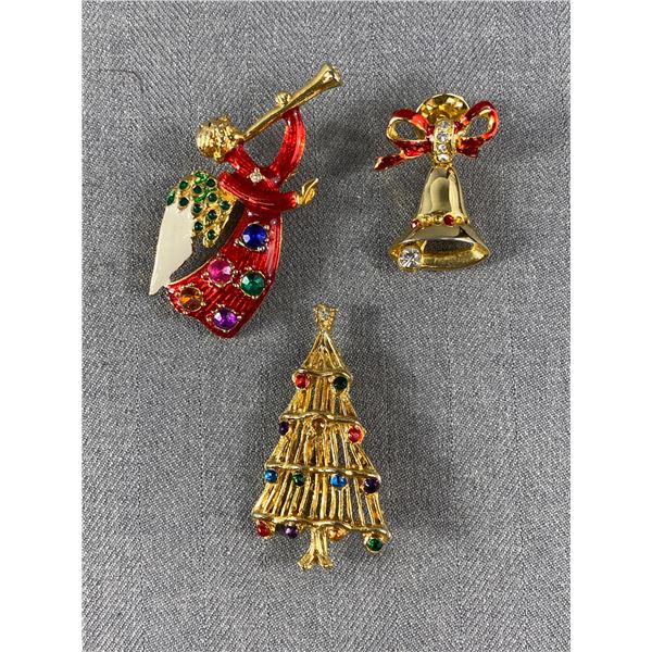 Pretty Vintage Christmas Brooches