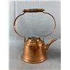 Image 2 : Unique Turkish Engraved Copper Stovetop Stacking Kettle/Teapot