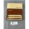 Image 1 : Gold Electroplate Sheaffer Pen, Working in Good Condition. Engraved Bavaria Room 1984