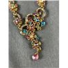 Image 2 : Vintage Pretty Rhinestone Choker Necklace 15"-17" In Length