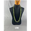 Image 1 : Vintage Graduated Celluloid Beads Necklace. Extra Length Needs Restringing.