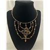 Image 2 : Vintage Designer Choker Necklace Marked  Or Label LC