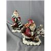 Image 2 : Lot Of Resin & Ceramic Christmas Décor - Santa's, Snowmen & More