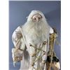 Image 2 : Large St. Nick/Santa w/ Staff & Gifts. Porelain Head & Hands. Approx. 36" H. NO SHIPPING