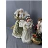 Image 2 : Decorative Tree Toppers - 3 Angels, 12", 16" & 16". Santa 12"