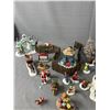 Image 2 : Lot Of Village Accessories - People, Animals, Topiaries, Trees & More