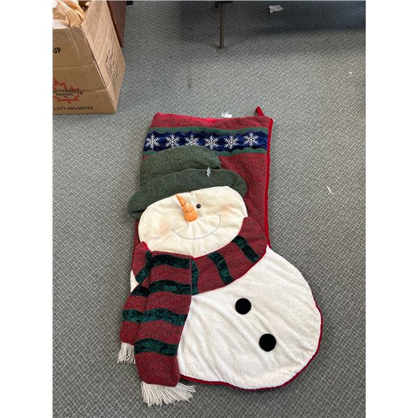 Large Snowman Stocking Large snowman stocking
