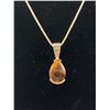Image 2 : 1 Sterling Necklace w/ Pendant 3.42 Grams