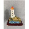 Image 2 : 3 Heavy Mini Lighthouses- 1 Peggy's Cove Oneida Studios. 1 Spooniques Peggys Cove