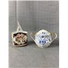 Image 2 : Lot Of Fine Vintage Ceramic/Porcelain/China (4 Pieces) 1 Is Cloisonne Basket Style