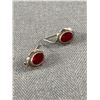 Image 1 : Sterling & Garnet Earrings