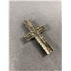 Image 2 : Vintage 50's Nice Large Rhinestone Cross Pendant