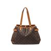 Image 1 : Louis Vuitton Batignolles Horizon shoulder Bag brown monogram canvas