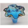 Image 3 : Blue Speckled Fluted Vase by Seattle Glassblowing Studio
