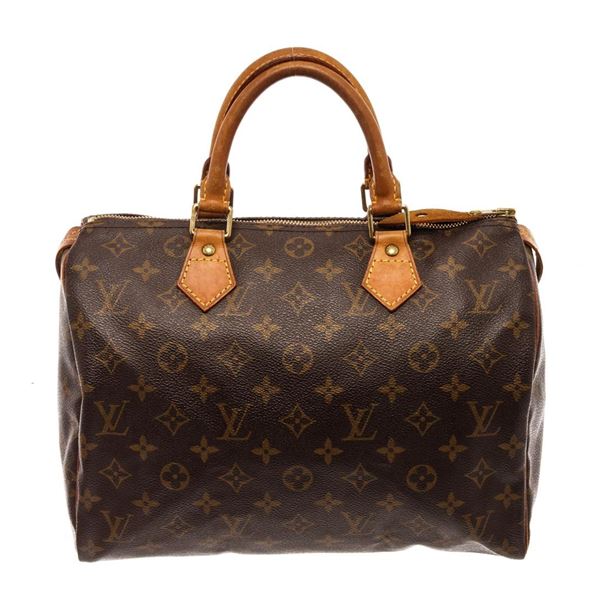 Louis Vuitton Speedy 30 Handbag brown monogram Coated Canvas