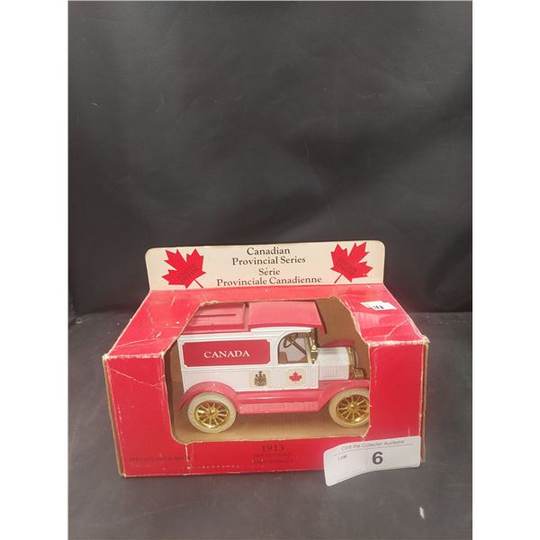 Pair of Canada Post die cast vehicles