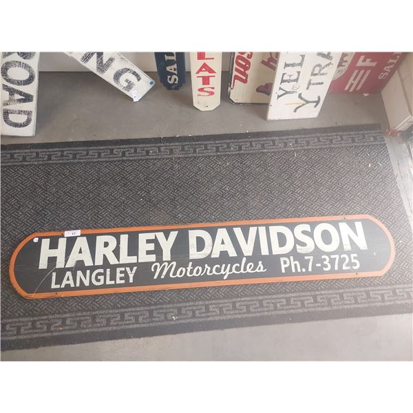 Custom wood Harley sign 48"