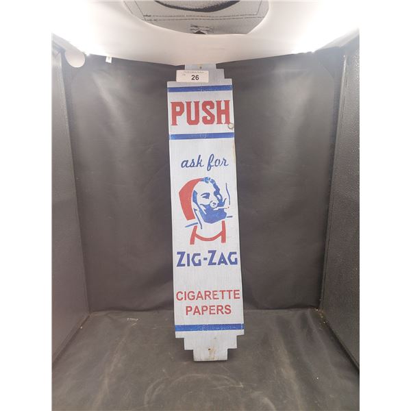 Custom wooden Zig Zag palm press 24"