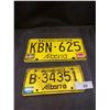 Image 1 : Pair Of Alberta Plates