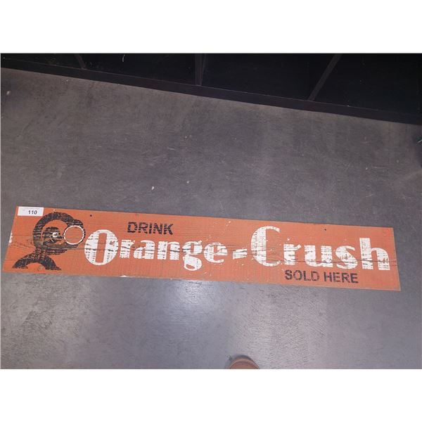 Custom Wood Sign Orange Crush, 43' ' long