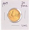 Image 1 : 1949 Swiss 20 Franc Gold Coin-Uncirculated