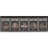 Image 1 : Five (5) 2010 5 oz. Silver Rounds