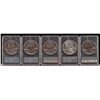 Image 2 : Five (5) 2010 5 oz. Silver Rounds